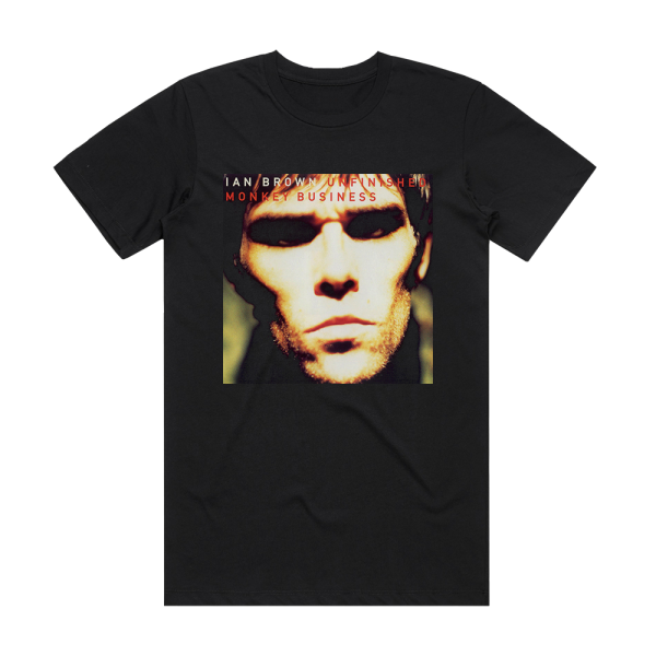 Ian Brown Unfinished Monkey Business Album Cover T-Shirt Black