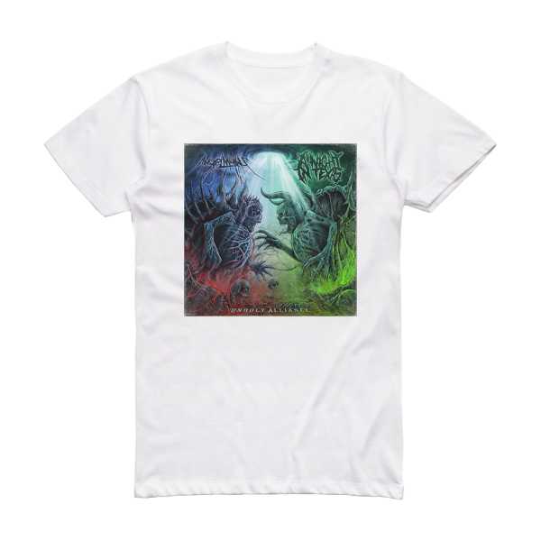 AngelMaker Unholy Alliance Album Cover T-Shirt White