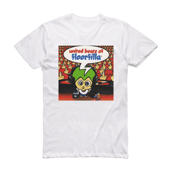 Floorfilla United Beatz Of Floorfilla Album Cover T-Shirt White
