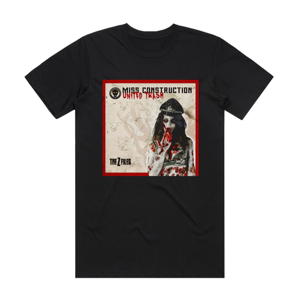Miss Construction United Trash The Z Files Album Cover T-Shirt Black