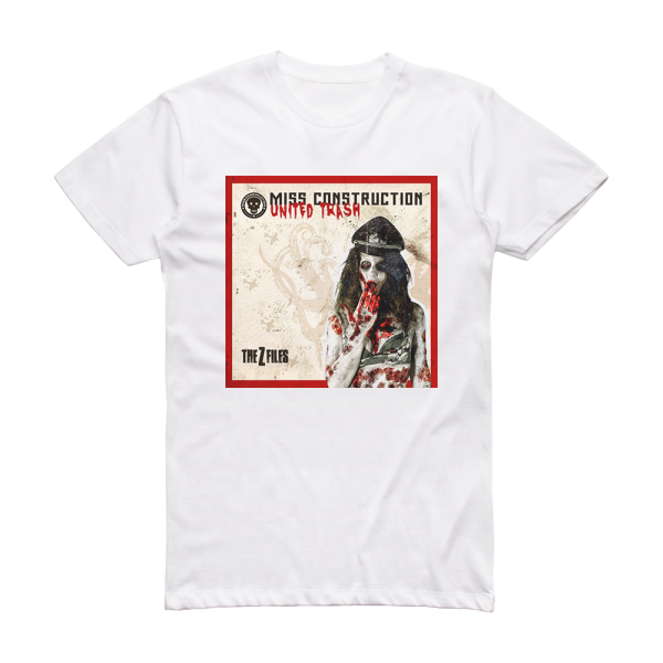 Miss Construction United Trash The Z Files Album Cover T-Shirt White