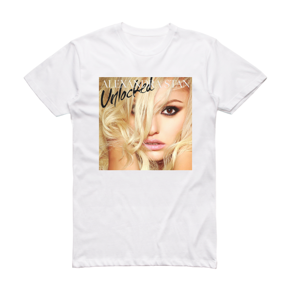 Alexandra Stan Unlocked 3 Album Cover T-Shirt White