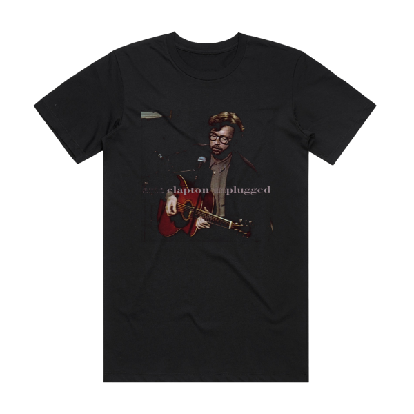 Eric Clapton Unplugged Album Cover T-Shirt Black