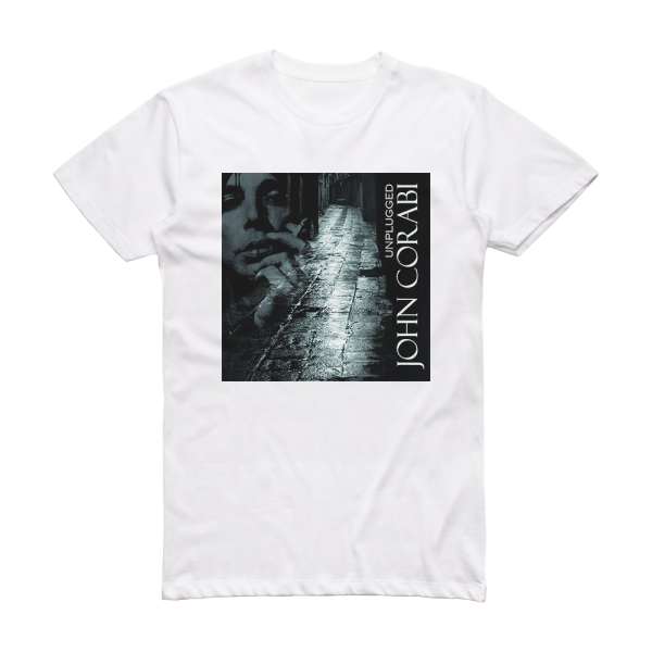 John Corabi Unplugged Album Cover T-Shirt White