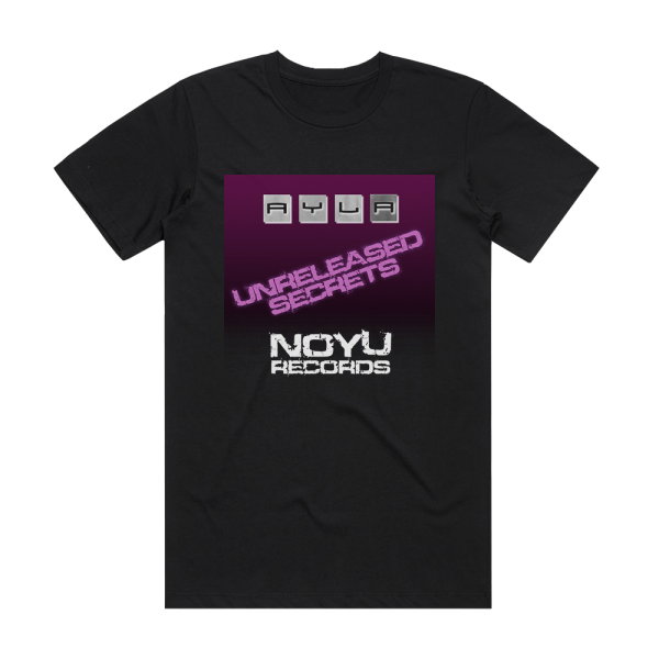 Ayla Unreleased Secrets Album Cover T-Shirt Black