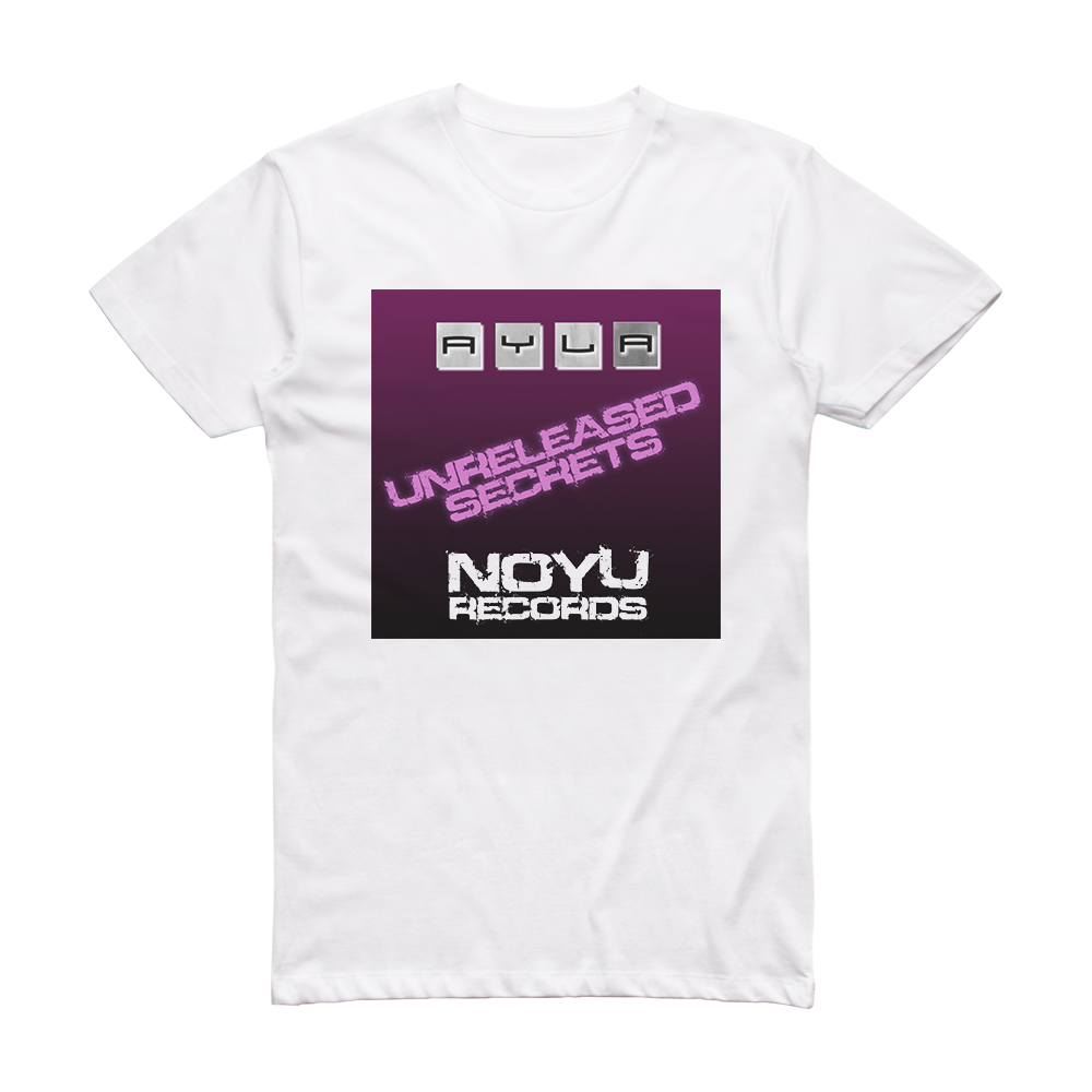 Ayla Unreleased Secrets Album Cover T-Shirt White