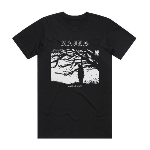 Nails Unsilent Death Album Cover T-Shirt Black