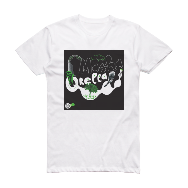 Masha Qrella Unsolved Remained Album Cover T-Shirt White