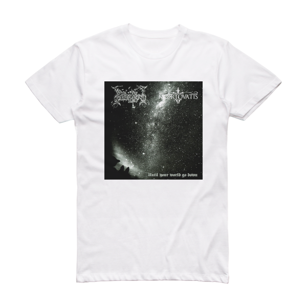 Dodsferd Until Your World Go Down Album Cover T-Shirt White