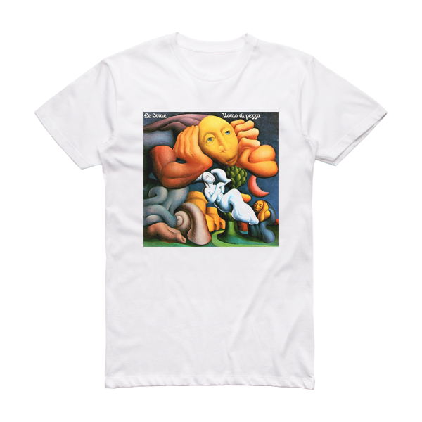 Le Orme Uomo Di Pezza Album Cover T-Shirt White