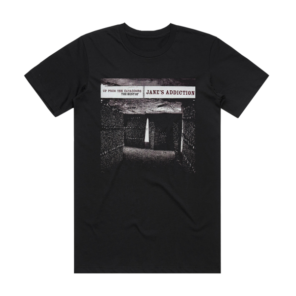 Janes Addiction Up From The Catacombs The Best Of Janes Addiction Album Cover T-Shirt Black