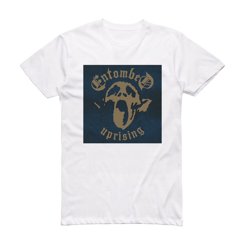 Entombed Uprising 2 Album Cover T-Shirt White – ALBUM COVER T-SHIRTS