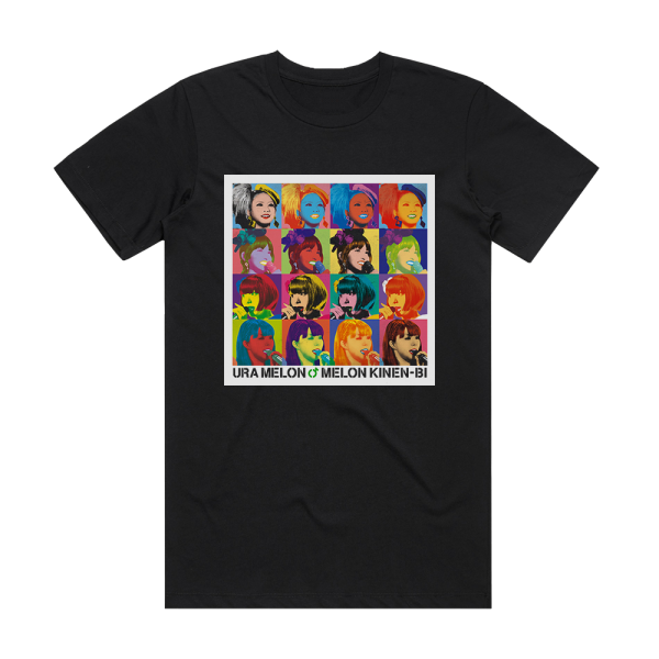 Melon Kinenbi Ura Melon Album Cover T-Shirt Black