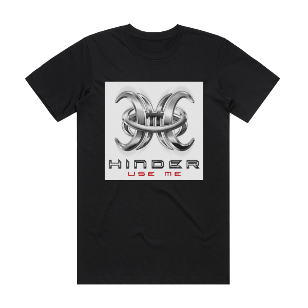 Hinder Use Me 1 Album Cover T-Shirt Black