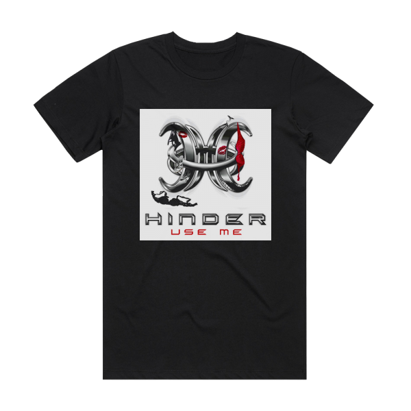 Hinder Use Me 2 Album Cover T-Shirt Black