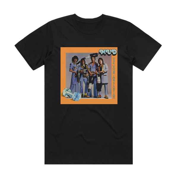 Mud Use Your Imagination Album Cover T-Shirt Black