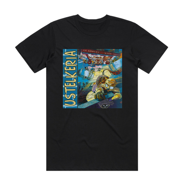 Negu Gorriak Ustelkeria Album Cover T-Shirt Black