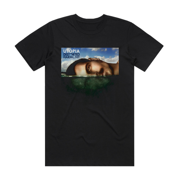 Distorted Harmony Utopia Album Cover T-Shirt Black