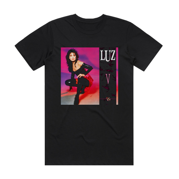 Luz Casal V Album Cover T-Shirt Black