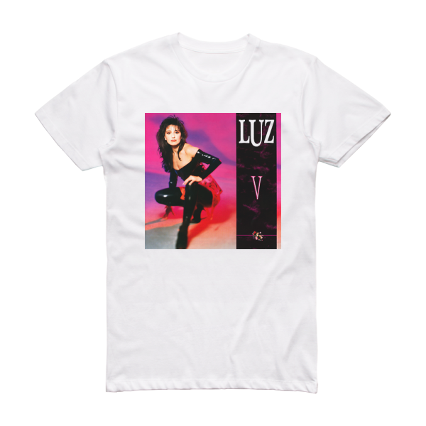 Luz Casal V Album Cover T-Shirt White