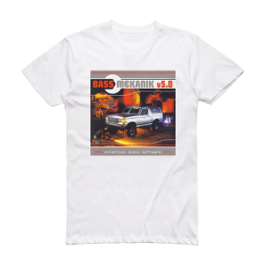 Bass Mekanik V50 Album Cover T-Shirt White
