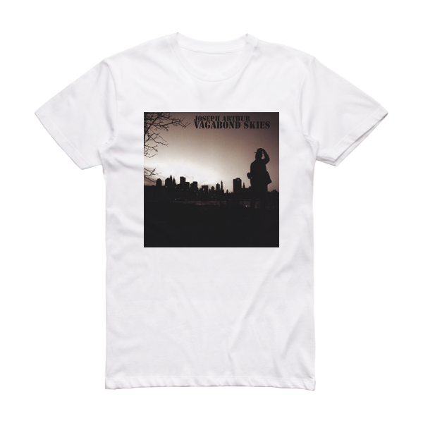 Joseph Arthur Vagabond Skies Album Cover T-Shirt White