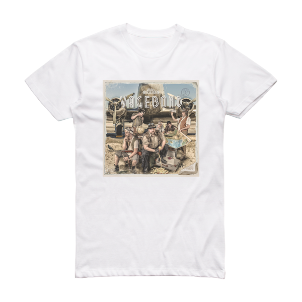 Pater Moeskroen Vagebond Album Cover T-Shirt White