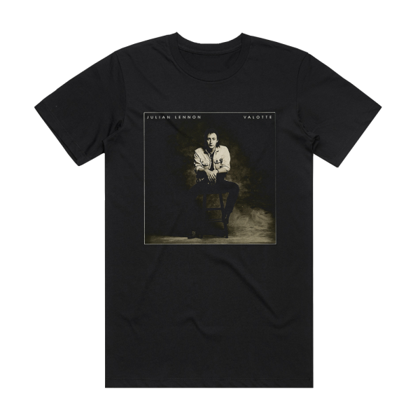 Julian Lennon Valotte Album Cover T-Shirt Black