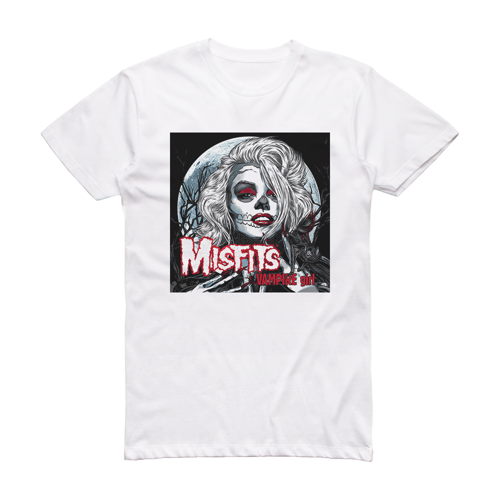 Misfits Vampire Girl Zombie Girl 1 Album Cover T-Shirt White – ALBUM ...