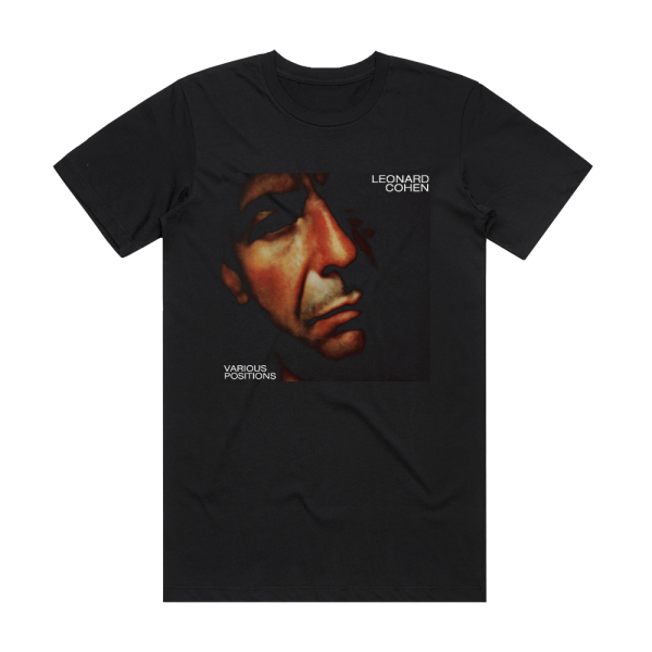 Leonard Cohen Various Positions Album Cover T-Shirt Black