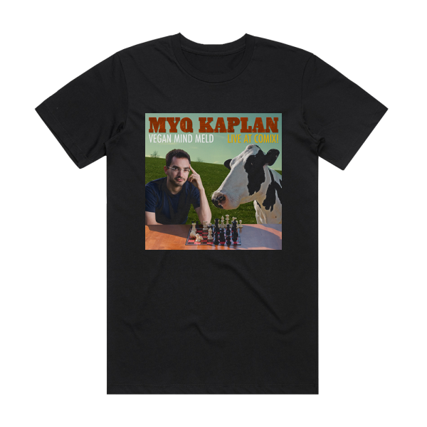 Myq Kaplan Vegan Mind Meld Album Cover T-Shirt Black