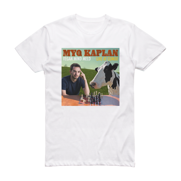 Myq Kaplan Vegan Mind Meld Album Cover T-Shirt White
