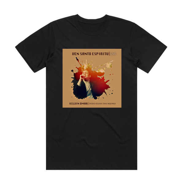 Kelvin Omar Ven Santo Espritu Album Cover T-Shirt Black