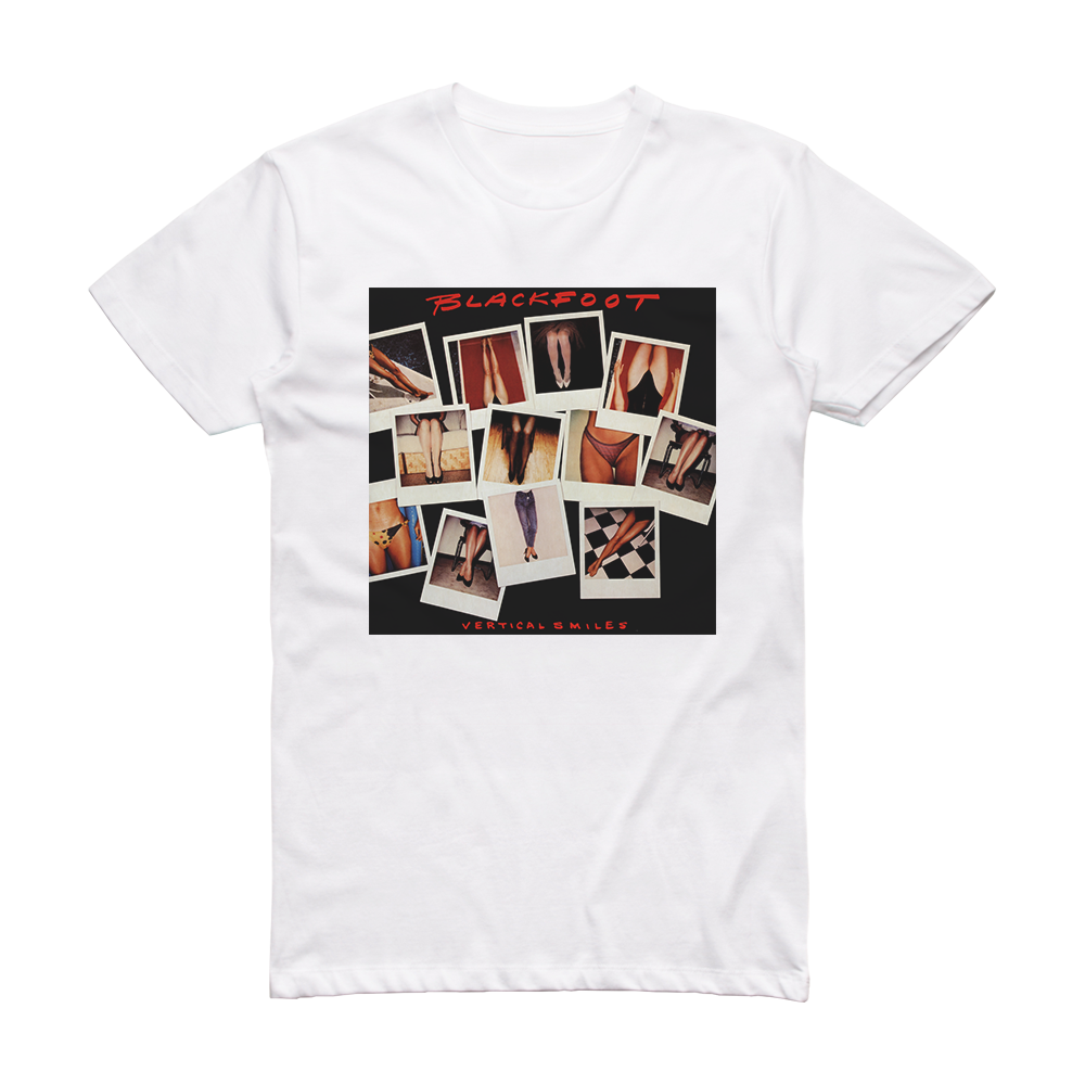Blackfoot Vertical Smiles Album Cover T-Shirt White – ALBUM COVER T-SHIRTS