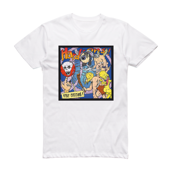 Hard‐Ons Very Exciting Album Cover T-Shirt White