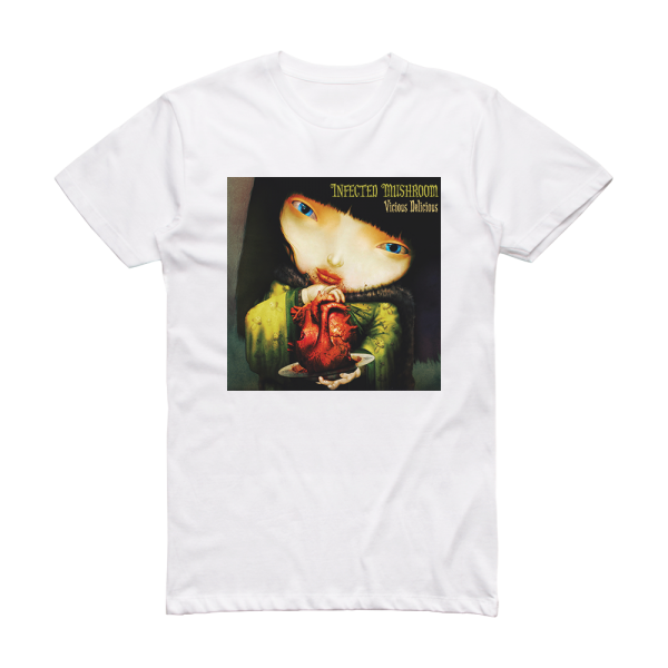 Infected Mushroom Vicious Delicious Album Cover T-Shirt White