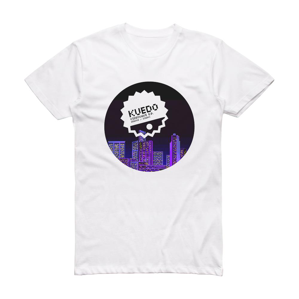 Kuedo Videowave Ep Album Cover T-Shirt White