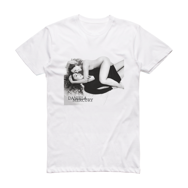 Daniela Mercury Vinil Virtual Album Cover T-Shirt White