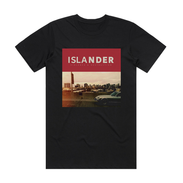 Islander Violence Destruction Album Cover T-Shirt Black