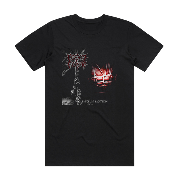 Cerebral Effusion Violence In Motion Album Cover T-Shirt Black