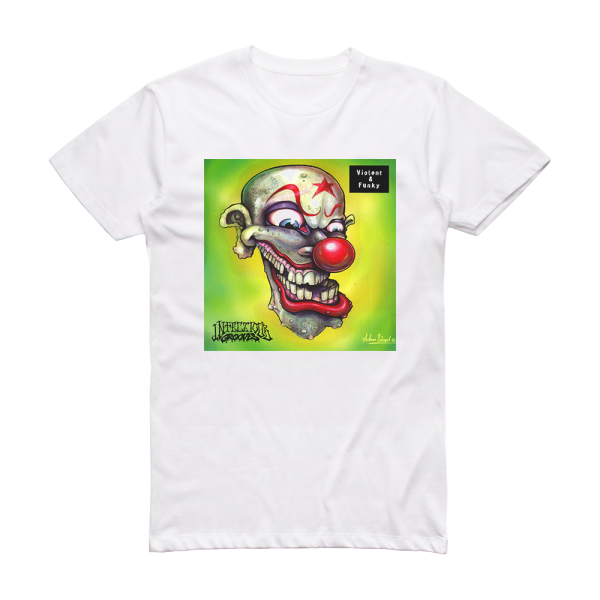 Infectious Grooves Violent Funky Album Cover T-Shirt White