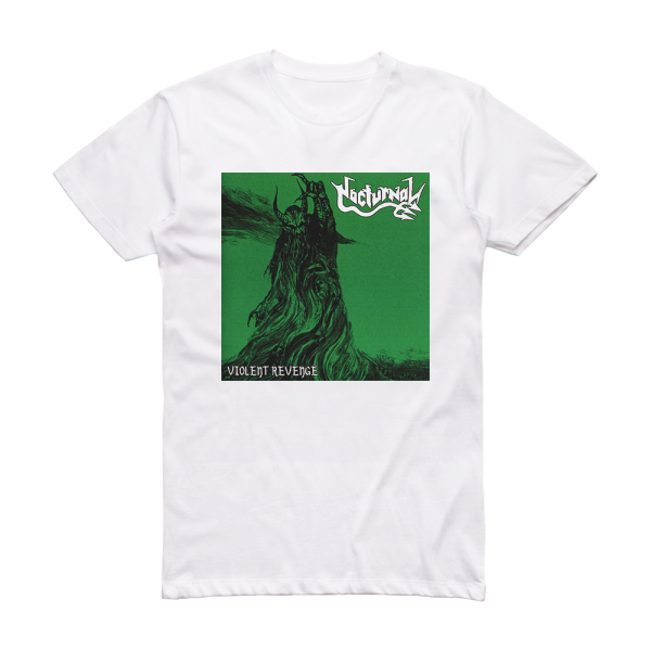 Nocturnal Violent Revenge Album Cover T-Shirt White