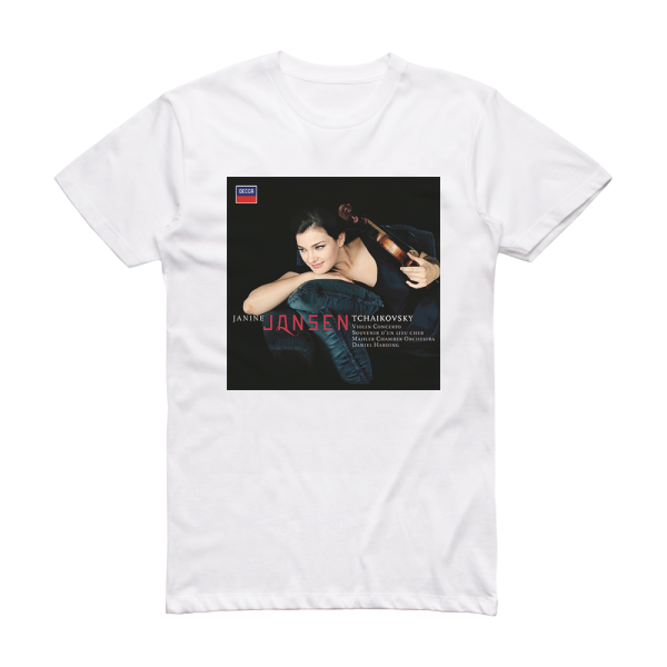 Janine Jansen Violin Concerto Souvenir Dun Lieu Cher 1 Album Cover T-Shirt White
