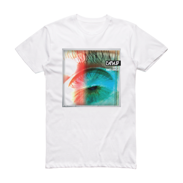 Carajo Virus Anti Amor Album Cover T-Shirt White
