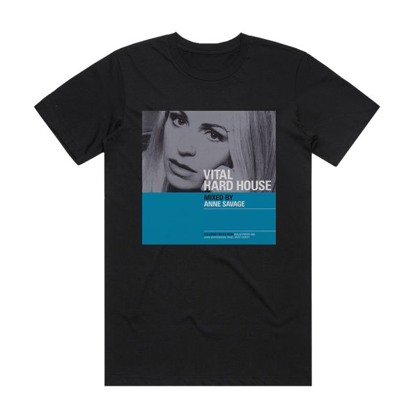 Anne Savage Vital Hard House Album Cover T-Shirt Black