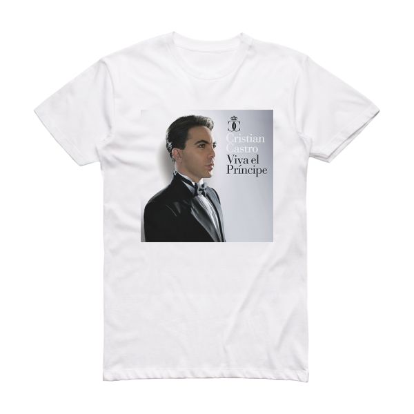 Cristian Castro Viva El Prncipe Album Cover T-Shirt White