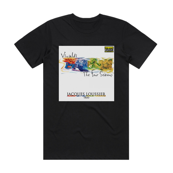 Jacques Loussier Trio Vivaldi The Four Seasons Album Cover T-Shirt Black