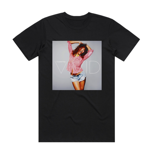 Crystal Kay Vivid 1 Album Cover T-Shirt Black