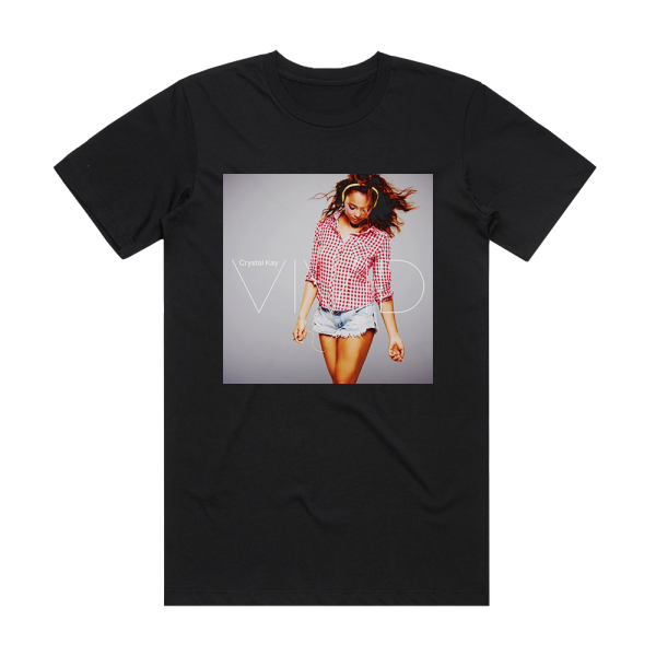 Crystal Kay Vivid 2 Album Cover T-Shirt Black