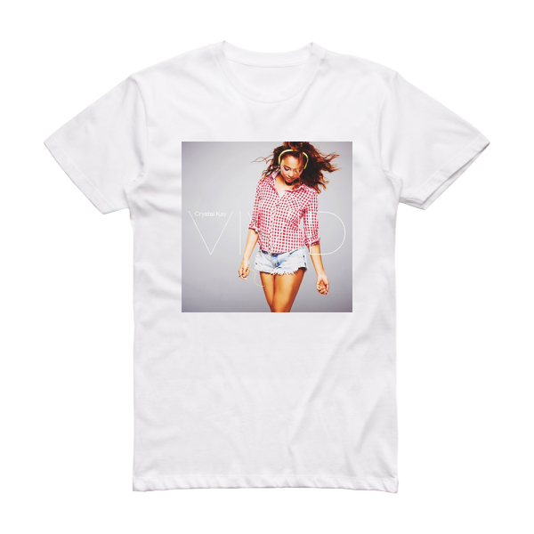 Crystal Kay Vivid 2 Album Cover T-Shirt White